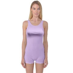 Lilac Morning One Piece Boyleg Swimsuit by snowwhitegirl