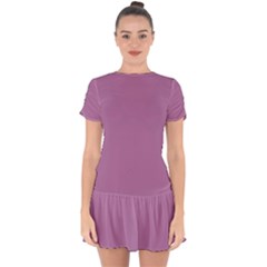 Silly Purple Drop Hem Mini Chiffon Dress by snowwhitegirl