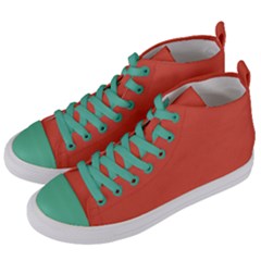 Dark Papaya Women s Mid-top Canvas Sneakers