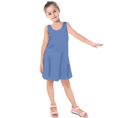 Greyish Ocean Kids  Sleeveless Dress by snowwhitegirl