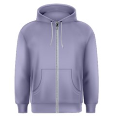 Grey Violet Men s Zipper Hoodie by snowwhitegirl