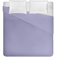 Grey Violet Duvet Cover Double Side (king Size) by snowwhitegirl