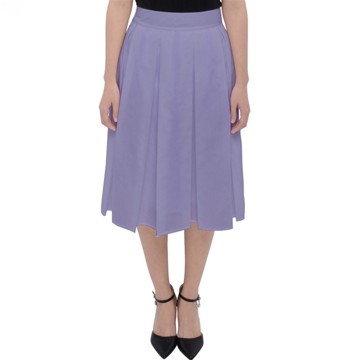 Grey Violet Folding Skater Skirt