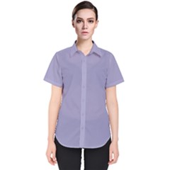 Grey Violet Women s Short Sleeve Shirt