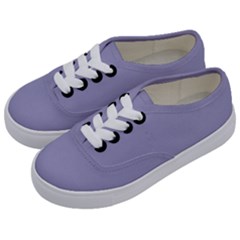 Grey Violet Kids  Classic Low Top Sneakers