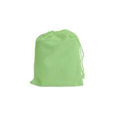 Meadow Green Drawstring Pouches (small)  by snowwhitegirl