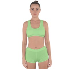 Meadow Green Racerback Boyleg Bikini Set by snowwhitegirl