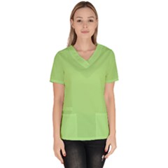 Meadow Green Scrub Top