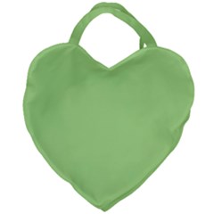 Meadow Green Giant Heart Shaped Tote by snowwhitegirl