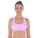 Soft Pink Cross Back Sports Bra View1