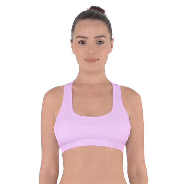 Soft Pink Cross Back Sports Bra