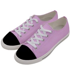 Soft Pink Women s Low Top Canvas Sneakers by snowwhitegirl