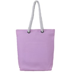 Soft Pink Full Print Rope Handle Tote (small)