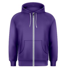 Dark Grape Purple Men s Zipper Hoodie