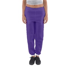 Dark Grape Purple Women s Jogger Sweatpants by snowwhitegirl