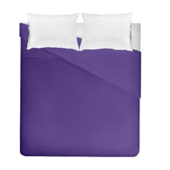 Dark Grape Purple Duvet Cover Double Side (full/ Double Size) by snowwhitegirl