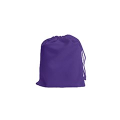 Dark Grape Purple Drawstring Pouches (xs)  by snowwhitegirl