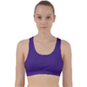 Dark Grape Purple Back Weave Sports Bra View1