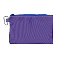 Dark Grape Purple Canvas Cosmetic Bag (large) by snowwhitegirl