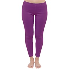 Grape Purple Classic Winter Leggings by snowwhitegirl