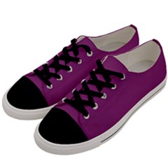 Grape Purple Men s Low Top Canvas Sneakers