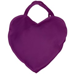 Grape Purple Giant Heart Shaped Tote by snowwhitegirl