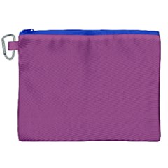 Grape Purple Canvas Cosmetic Bag (xxl)