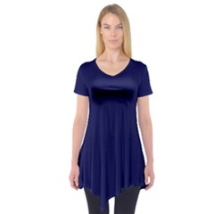 Dark Navy Short Sleeve Tunic  by snowwhitegirl