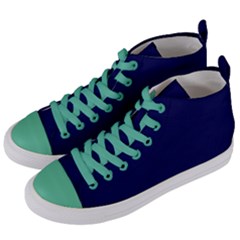 Dark Navy Women s Mid-top Canvas Sneakers by snowwhitegirl