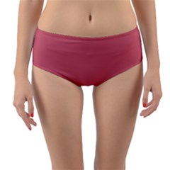 Pink Mauve Reversible Mid-waist Bikini Bottoms