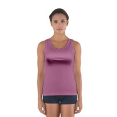 Rose Grey Sport Tank Top  by snowwhitegirl