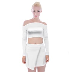 Dove Off Shoulder Top With Mini Skirt Set by snowwhitegirl