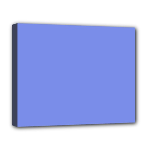 Lake Blue Deluxe Canvas 20  X 16   by snowwhitegirl