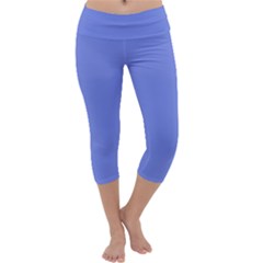 Lake Blue Capri Yoga Leggings by snowwhitegirl