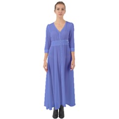 Lake Blue Button Up Boho Maxi Dress by snowwhitegirl