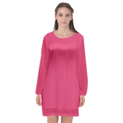 Rosey Day Long Sleeve Chiffon Shift Dress  by snowwhitegirl