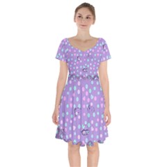 Little Face Short Sleeve Bardot Dress by snowwhitegirl