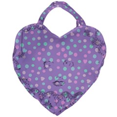 Little Face Giant Heart Shaped Tote by snowwhitegirl