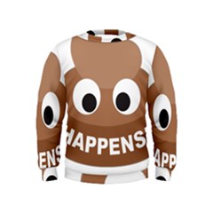 Poo Happens Kids  Sweatshirt by Vitalitee