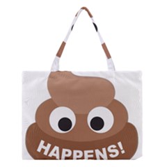 Poo Happens Medium Tote Bag by Vitalitee