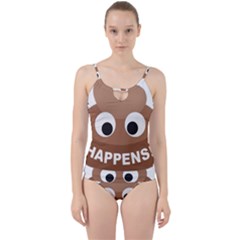 Poo Happens Cut Out Top Tankini Set by Vitalitee