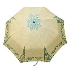 Art Nouveau Green Folding Umbrellas by NouveauDesign