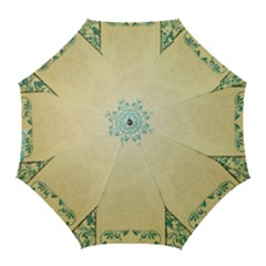 Art Nouveau Green Golf Umbrellas by NouveauDesign