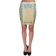 Art Nouveau Green Bodycon Skirt by NouveauDesign