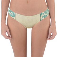 Art Nouveau Green Reversible Hipster Bikini Bottoms by NouveauDesign