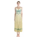 art nouveau green Button Up Chiffon Maxi Dress View1