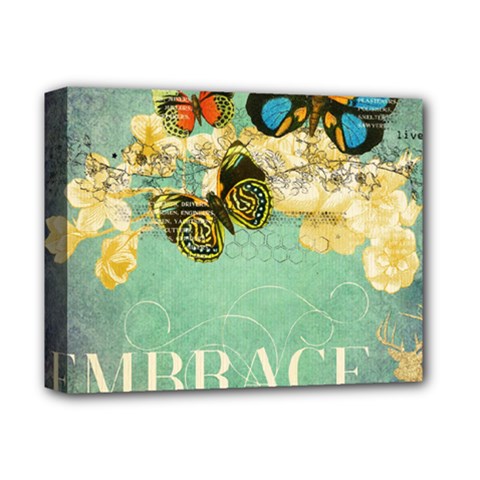 Embrace Shabby Chic Collage Deluxe Canvas 14  X 11  by NouveauDesign