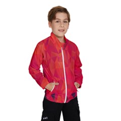 Triangle Geometric Mosaic Pattern Wind Breaker (kids) by Nexatart