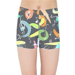 Repetition Seamless Child Sketch Kids Sports Shorts by Nexatart