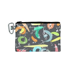 Repetition Seamless Child Sketch Canvas Cosmetic Bag (small) by Nexatart